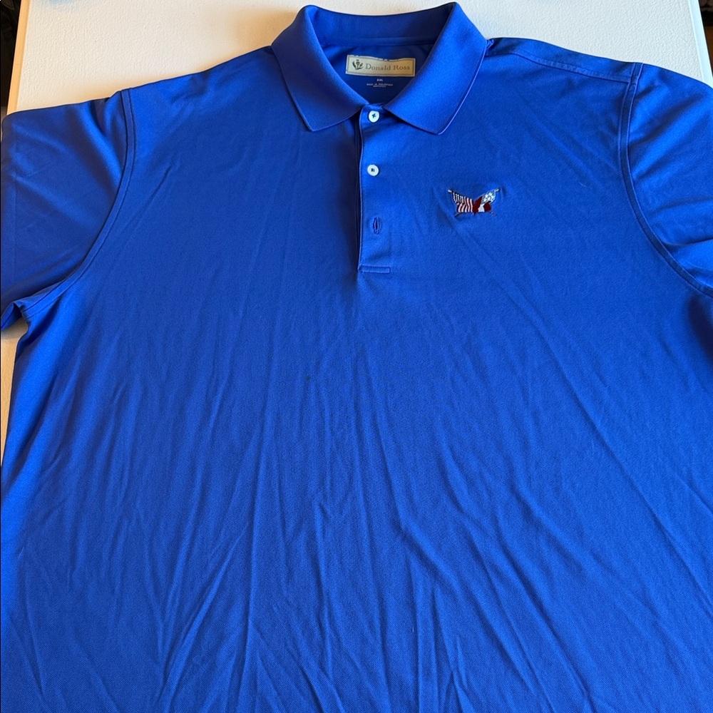Men's Blue Donald Ross Polo Shirt